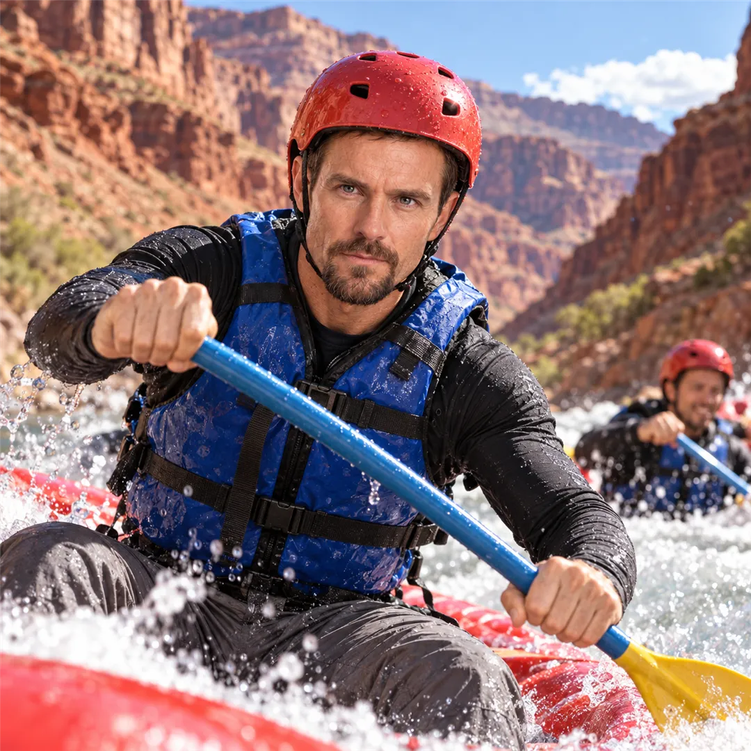 Rafting the canyon river