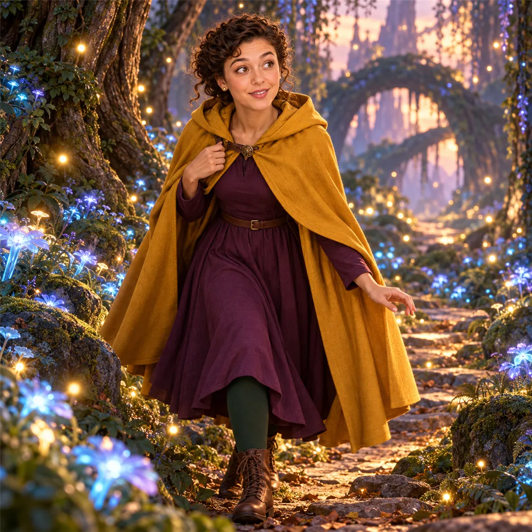 Through the glowing forest