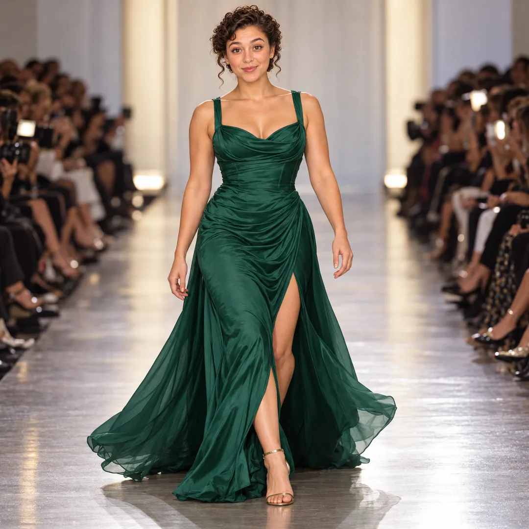 Down the catwalk